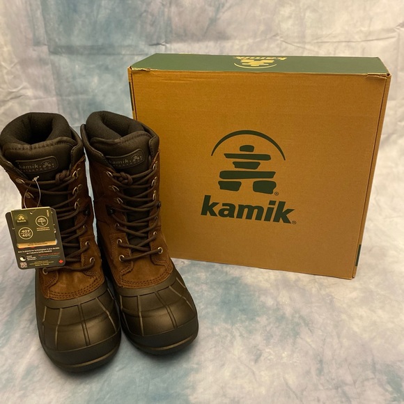 Kamik Men's NationPlus Waterproof Insulated Boots Brown Size 9 - Picture 10 of 10